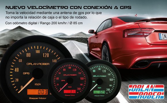 Imagen de VELOCIMETRO CON ANTENA GPS 12/24V ESCALA: 0-200 KM/H